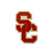 USC Trojans SC Interlock Pewter Car Emblem